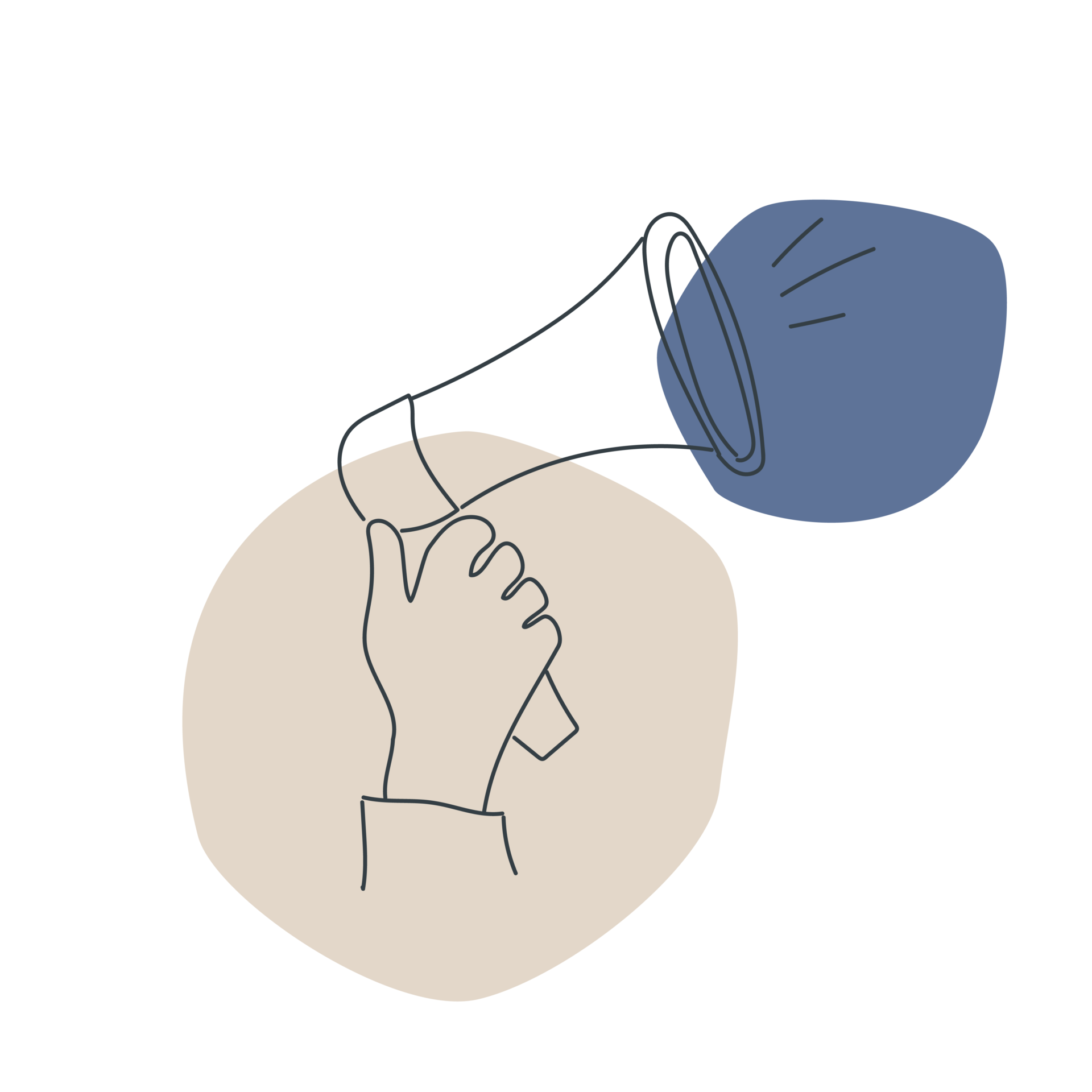 LACET Illustratie Megafoon